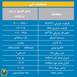 مشعل گازی اتمسفر مدل 1-80 / AGB210