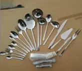 سرویس قاشق و چنگال یونیک 24 نفره 144 پارچه اصلی نگیر در 3مدل مایز،ناخنی،دونا