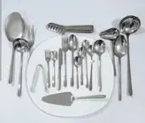 سرویس قاشق و چنگال یونیک 24 نفره 144 پارچه اصلی نگیر در 3مدل مایز،ناخنی،دونا