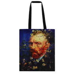 ساک پارچه ای مدل چهره ونگوگ کد 9151