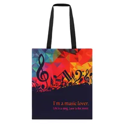 ساک پارچه ای مدل نت موسیقی کد 9130