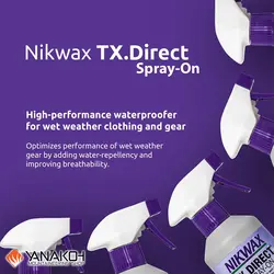 اسپری ضد آب نیکوکس مناسب پوشاک با الیاف مصنوعی Nikwax مدل TX.Direct 300 Ml