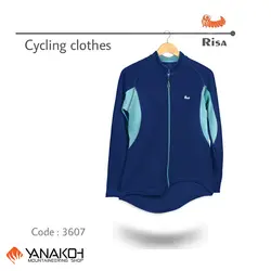 بلوز دوچرخه سواری پلار آقایان ریسا مدل 3607 آبی نفتی
