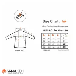 بلوز دوچرخه سواری پلار آقایان ریسا مدل 3607 آبی نفتی