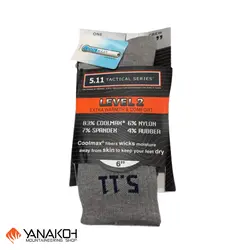 جوراب تاکتیکال 5.11 مدل LEVEL 2