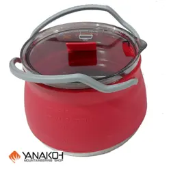 کتری سفری تاشو سیلیکونی یک لیتری  Collapsible comping