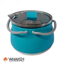 کتری سفری تاشو سیلیکونی یک لیتری  Collapsible comping