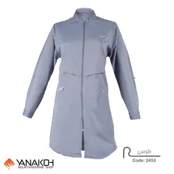 مانتو ورزشی ریسا مدل 2453 طوسی