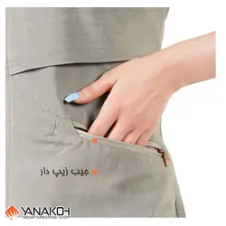 مانتو ورزشی ریسا مدل 2453 طوسی