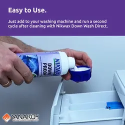 مایع ضد آب کننده نیکوکس مخصوص پوشاک و کیسه خواب پر Nikwax مدل Down Proof 300 Ml