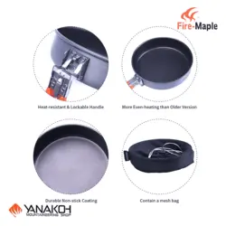 ماهیتابه سفری فایرمپل مدل  Fire-Maple Feast Frypan Non Stick