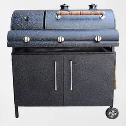 باربیکیو 100سانتی گازی زغالی دو منظوره کابین آهنی