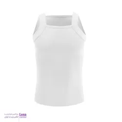 زیرپوش مردانه نخی یقه خشتی سفید 2XL