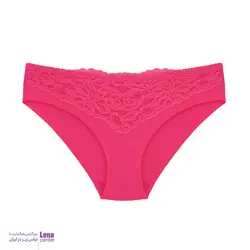 شورت زنانه نخی اسلیپ لبه گیپور