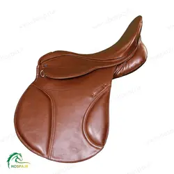 زین اسب چرمی رنگ عسلی هندی | هوسپا