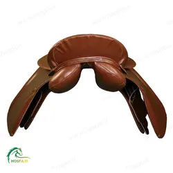 زین اسب چرمی رنگ عسلی هندی | هوسپا