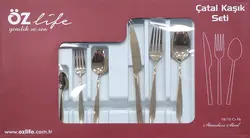 سرویس قاشق چنگال طلایی 12نفره اوزلایف ozlife-72p
