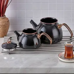 کتری قوری لعابی NEVA رنگ مشکی کد N3171