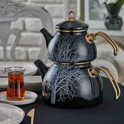 کتری قوری لعابی NEVA طرح دار کد N3235