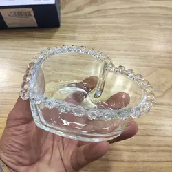 پیاله تنقلات خوری قلبی بلور ترکیه مدل Love-sur-12