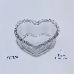 پیاله تنقلات خوری قلبی بلور ترکیه مدل Love-sur-12