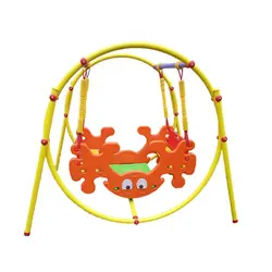 مشخصات، قیمت و خرید تاب کجاوه کالسکه ای از جنس پلی اتیلن با پایه های فلزی