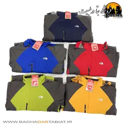 کاپشن دو پوش کلاه دار طرح نورث فیس مدل TR07