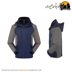 کاپشن دو پوش کلاه دار طرح نورث فیس مدل TR07