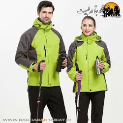 کاپشن دو پوش کلاه دار طرح نورث فیس مدل TR07