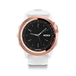 ساعت ورزشی GARMIN مدل fenix 3 Sapphire Rose Gold with white band