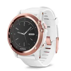 ساعت ورزشی GARMIN مدل fenix 3 Sapphire Rose Gold with white band