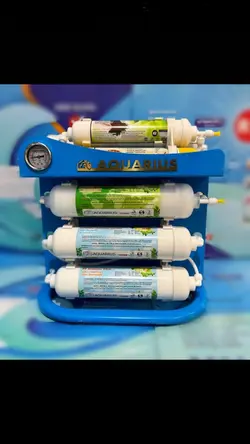 دستگاه تصفیه آب خانگی اینلاینی با پمپ و اتصالات تایوان مدل AQUARiUS