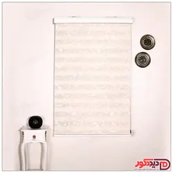 پرده زبرا ترک مدل گل دار کد H-115