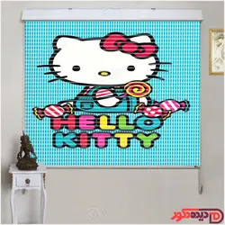 پرده زبرا دومکانیزم هلو کیتی کد KZD-014