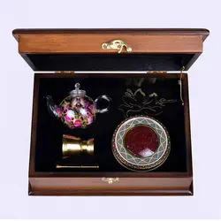 پک هدیه زعفرانی هوم آدیس مدل PZ 102