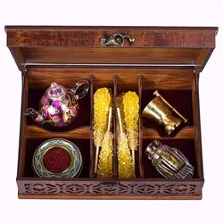 پک هدیه زعفرانی هوم آدیس مدل PZ 105