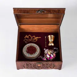 پک هدیه زعفرانی هوم آدیس مدل PZ 106