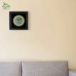 ساعت معرق هُم آدیس طرح خوشنويسي پنج تن طرح ترنج کد TJ 027