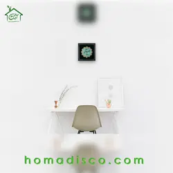 ساعت معرق هُم آدیس طرح خوشنويسی خط ثلث چهارقل مدل ترنج کد TJ 039