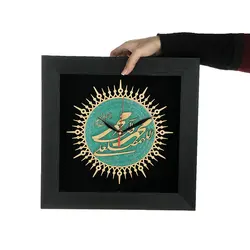 ساعت معرق هُم آدیس طرح صلوات مدل ترنج کد TJ 032