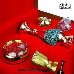 جعبه صنایع دستی و زعفران همادیس مدل فیروزه