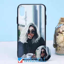 قاب طرحدار + پاپ سوکت iPhone X/XS کد۳ سری B