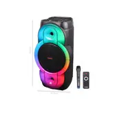 اسپیکر چمدانی بلوتوثی رم و فلش خور Kimiso QS-1287 + میکروفون و ریموت کنترل