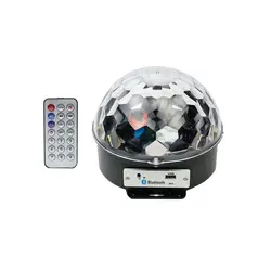 لامپ LED اسپیکر دار بلوتوثی و فلش خور MP3 LED Magic Ball Light + ریموت کنترل