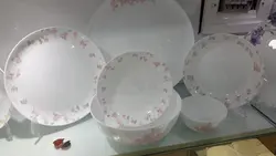 سرویس آرکوپال طرح رمانتیک صورتی گرد 26پارچه مقصود