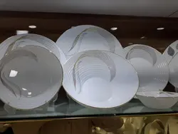 سرویس آرکوپال شمل طلایی قالب هارنا دور َطلا گرد گلدن اوپال فرانسه