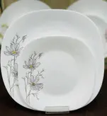 سرویس آرکوپال طرح جالین (ژالین) طوسی طلایی مربع 26پارچه