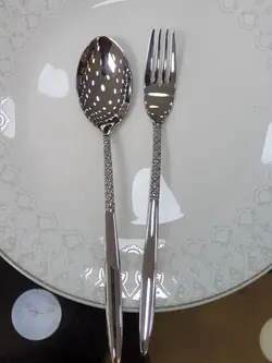 سرویس 24نفره قاشق چنگال استیل نگیر یونیک کیفیت عالی کد 07