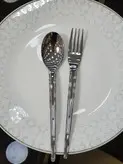 سرویس 24نفره قاشق چنگال استیل نگیر یونیک کیفیت عالی کد 09