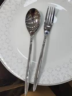 سرویس 24نفره قاشق چنگال استیل نگیریونیک کیفیت عالی کد 05